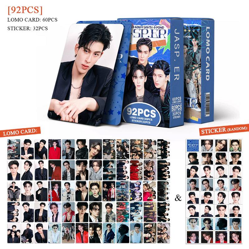 92PCS JASP.ER Photocards Double-Sided LOMO Cards - HD Printed Collectible Stickers Perfect Gift for Fans
