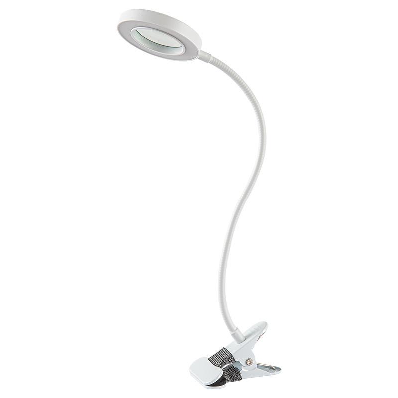 LED Beauty Magnifier Lamp for Nails & Microblading - Flicker-Free, Dimmable, Eye Protection, Three-Color Options