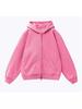 Trendy Unisex Oversized Velvet-Lined Winter Zipper Hoodie