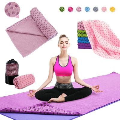 Protiskluzový ručník na jógu Pilates Podložka na jógu Deka na jógu Absorbující pot Přenosná podložka na fitness meditaci Sportovní deka na cvičení cestovní deka
