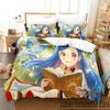 Impression 3D Ascendance d'une Rat de Bibliothèque Anime Ensemble de Literie Garçons Filles Taille Twin Queen King Housse de Couette Taie d'Oreiller Lit Garçons Adulte