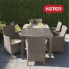 Stuhl Sessel Gartenstuhl für Balkon Terrasse Bequem Allibert + Kissen Beige
