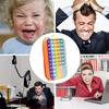 Push Bubble Pencil Pen Case Sensory Silicone Toy Stationery Storage Bag Decompression Toy for Kids Students Gifts