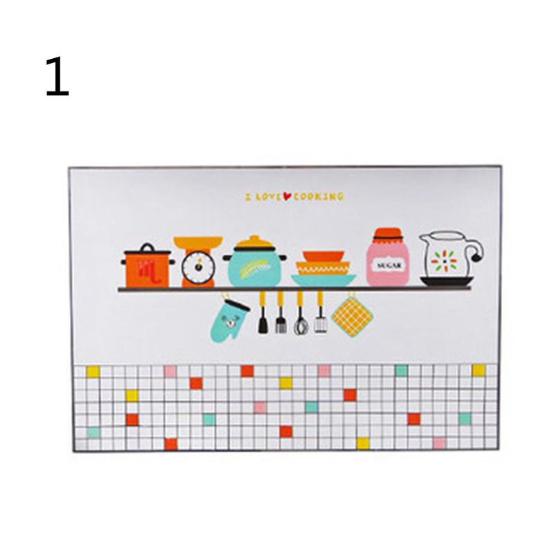 Home Stove Tile Wallpaper Kitchen Waterproof Wall Stickers Greaseproof Paper