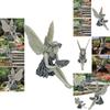 Enchanting Sitting Fairy Garden Statue Crafted From High-quality Durable Resin