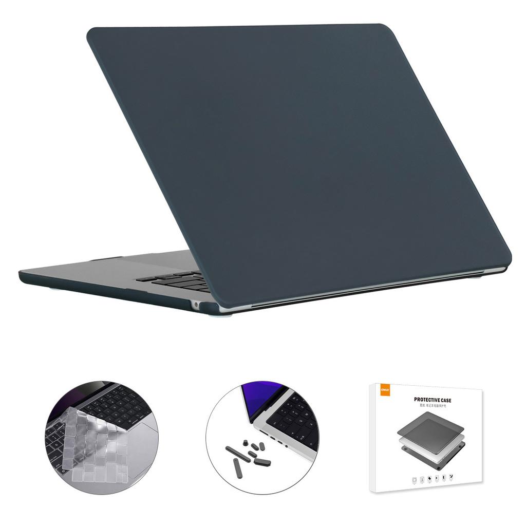 Case for Macbook Air 15 inch (2025)/(2024) A3114/(2023) A2941 (US Version) Matte Laptop Cover with TPU Keyboard Film +Plugs