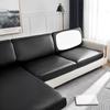 Waterproof Sofa Seat Cushion Cushion Cover For L Shaped 3 Seater Sofa Furniture Family Pu Leather Protector Stretch Washable Removable Slipcovers