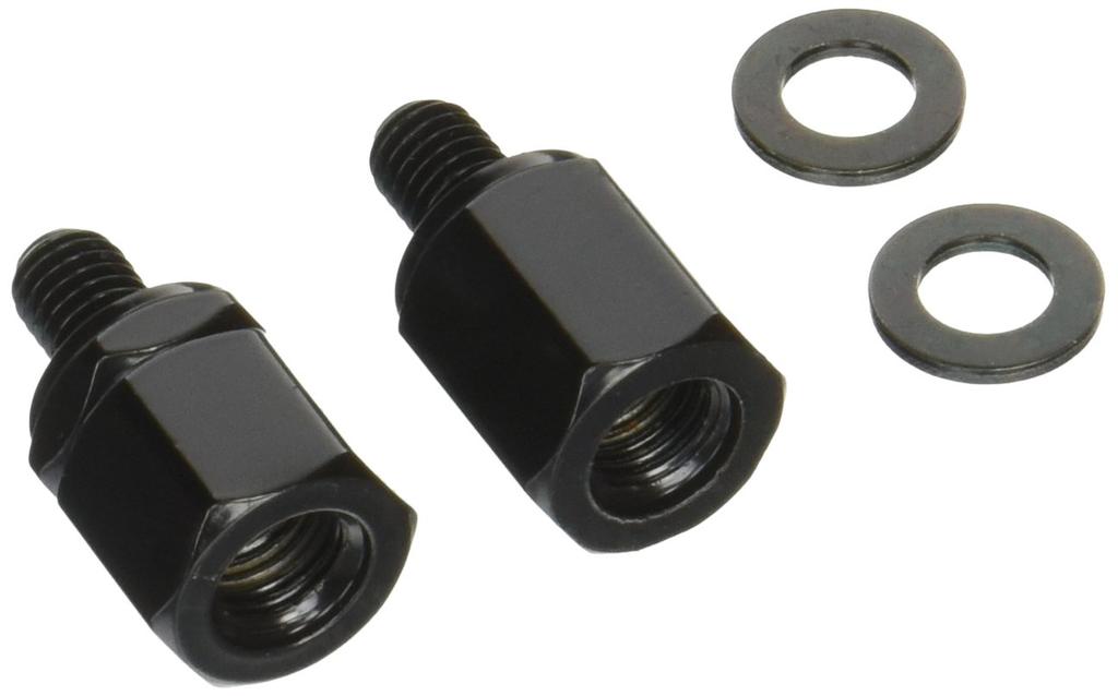 TANAX Napoleon Motorcycle Mirror Thread Diameter Conversion Black to Adapter, (10mm 8mm) C-3