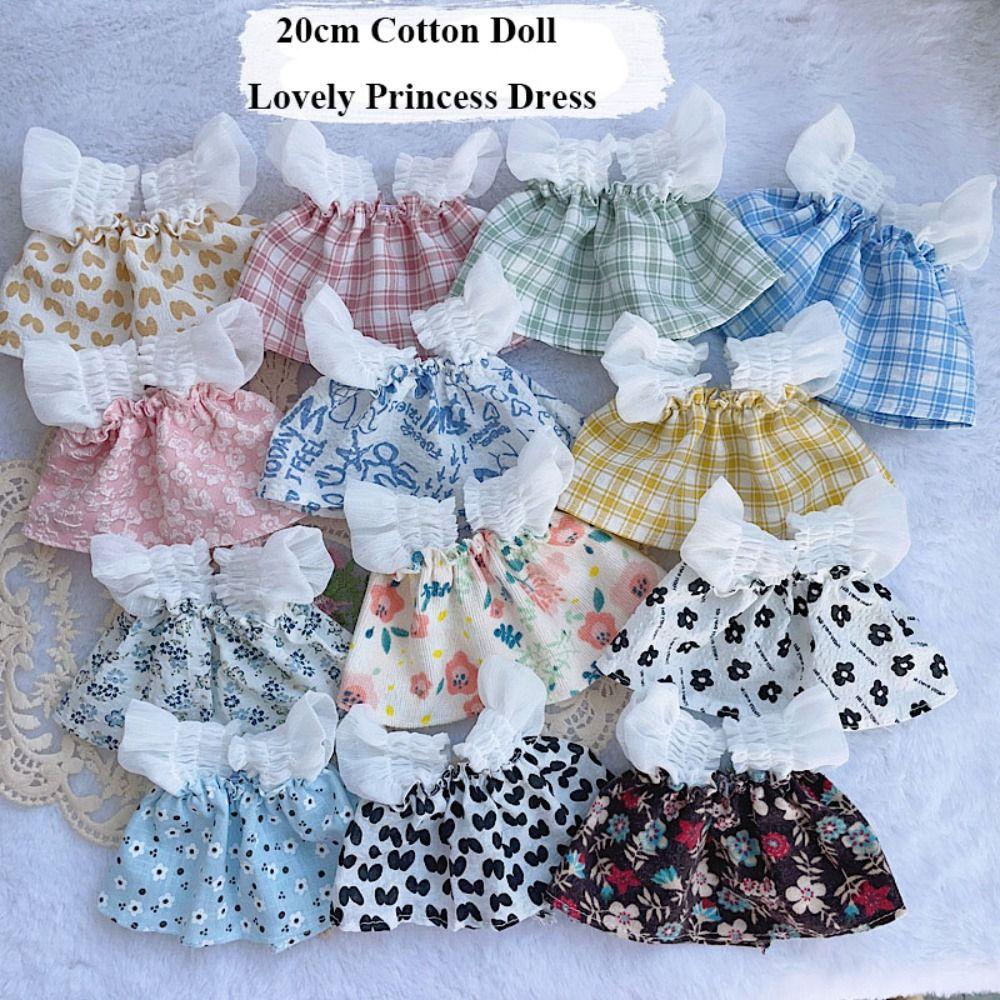 Cute Doll Lovely Clothes Accessories Fashion Dresses Skirt  For 20cm Cotton Doll