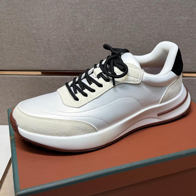 Men's waterproof casual sports shoes lace-up platform fashion trend comfortable versatile running shoes