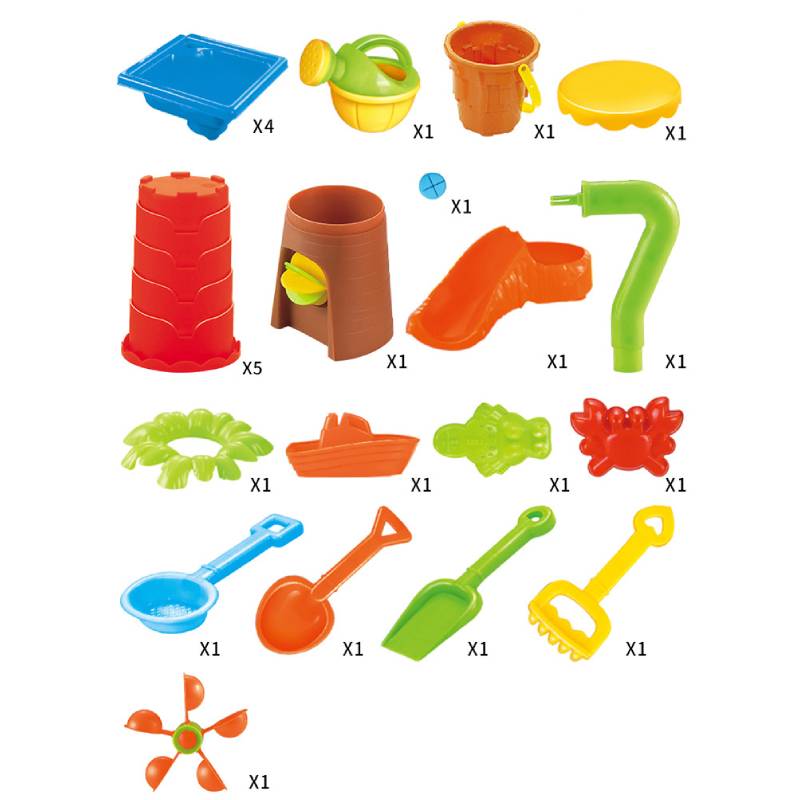 Table Beach Childrens Sand Pool Set Indoor Baby Water Dredging Tool Gift Box