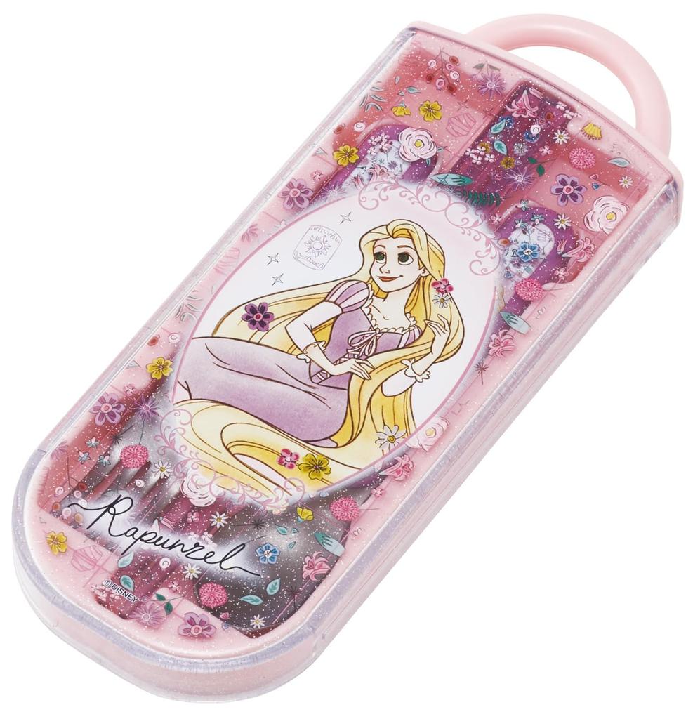 Skater Bento Stäbchen Trio Set Disney Rapunzel 26 Mädchen Kinder (Essstäbchen, Löffel, Gabel, 16,5 cm) TACC2-A
