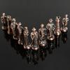 Metal Solid Color Chess Theme Character Chess Red Chessboard With Artificial Leather Chessboard Table Game Toys 32 Pieces