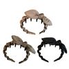 Soft Adjustable Bunnies Ear Hairband With Coffee Bows Decoration Stylish Hair Clip For Cosplay Weddings Event