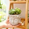 Creative Buddha Statue Flowerpot Green Potted Plants Container Home Courtyard Garden Decor Resin Handicrafts Ornament Gift