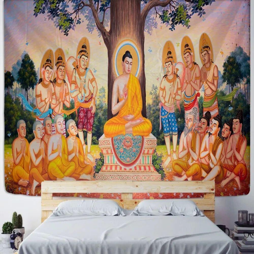 Tapestry Religious Buddha 75x100 чёрный
