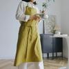 Hot-selling Cotton and Linen Apron Thin Breathable Large Size Sleeveless Solid Color Home Kitchen Overalls