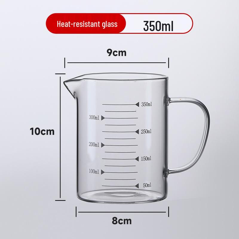 Large Capacity Borosilicate Glass Measuring Cup with Scale for Kitchen Use
