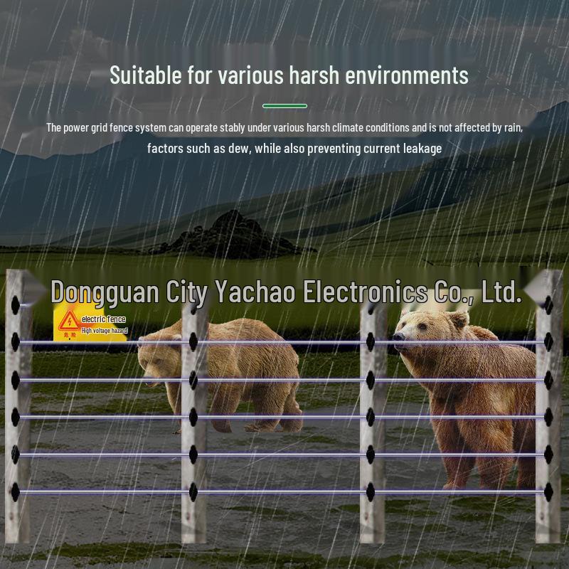 Hochspannungs-Wildabwehrzaunsystem