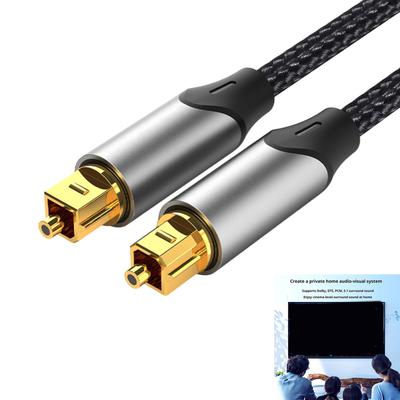Fast Speed Digital Optically Cable TOSLINK To 3.5mm Port Connection Gold Plated Plugs for Stable Sound Transmission