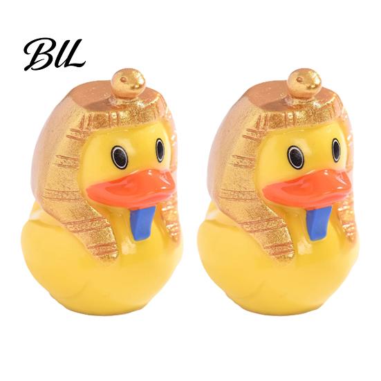 Cute Small Animal Figurine 2 Pcs Mini Resin Egyptian Duck Figurine, Tiny Ancient Sphinx Beach-themed Decor Pharaoh Figures for Home Office Table A