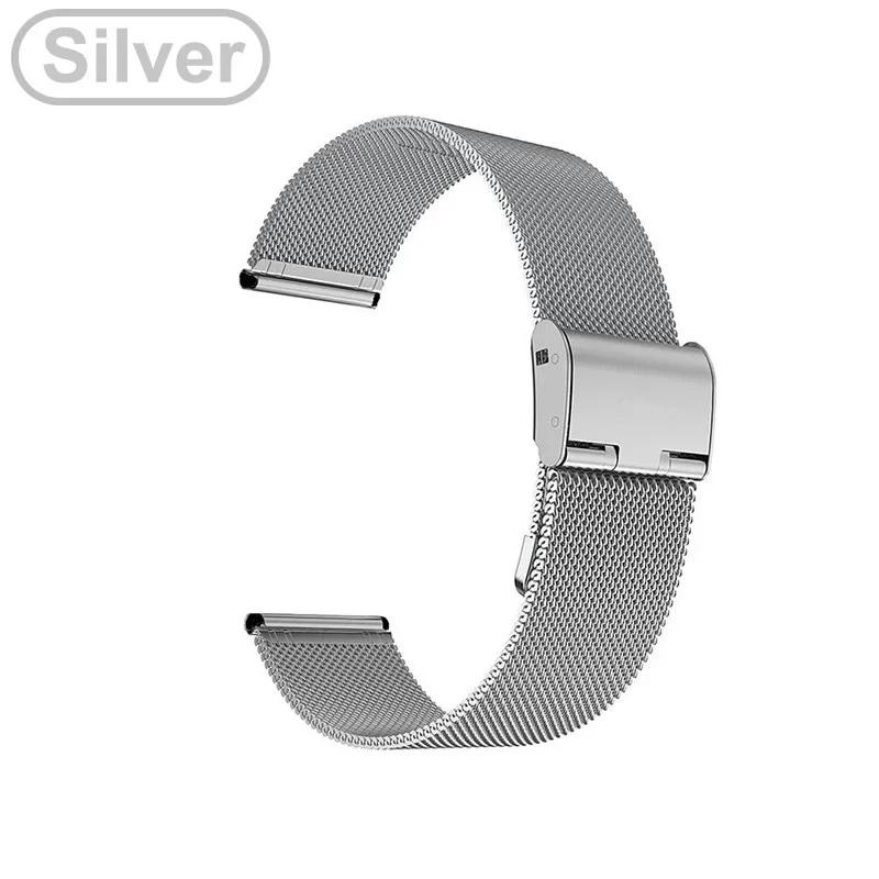 

Metal Strap For Garmin Vivoactive 6 5 3 Watchband For Garmin Venu Sq 2 Wristband For garmin venu 2 plus Bracelet Correas reloj Universal 20mm серебряный