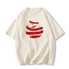 White cotton apple short-sleeved t-shirt women's summer new design sense niche front shoulder loose large size half-sleeved top trendy