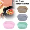 Silicone Air Fryer Basket Multifunctional Barbecue Mat Kitchen Oven Tray Baking