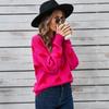 2025 Herbst und Winter Liebespullover Niedlicher Rundhals-Pullover Übergröße Pfirsichherz-Pullover