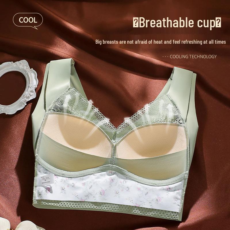 Plus Size Women's Wirefree Sports Bra: Anti-Sagging, Push-Up, Seamless, Breathable Vest Style