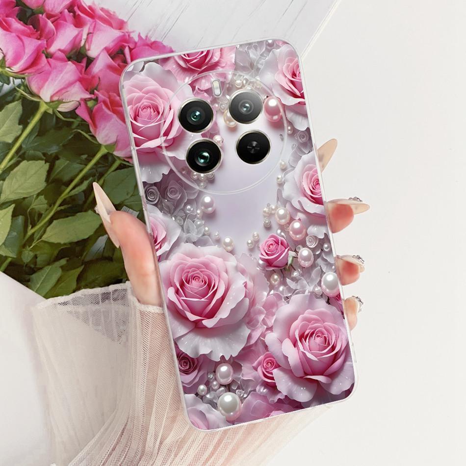 For Realme 12+ 12X 12 5G Cute Flower Butterfly Cat Painted Case For Realme12 5G 12 Plus 12X 12Plus Soft Silicone TPU Phone Cases