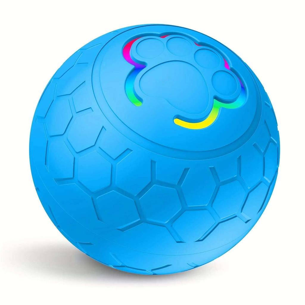 Smart Dog Interactive Toy Ball Electronic Pet Toy Ball USB Automatic Bouncing Rolling Toy Ball With RGB Lights Puppy Cat Product