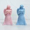 24TE Guardian Holds Book Silicone Mould Little Girl Molds Resin Molds DIY Castings Molds Home Decorations