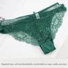 Sexy Printed Lace Bra and Panty Set Push-up Style with Skin-friendly Comfortable Briefs