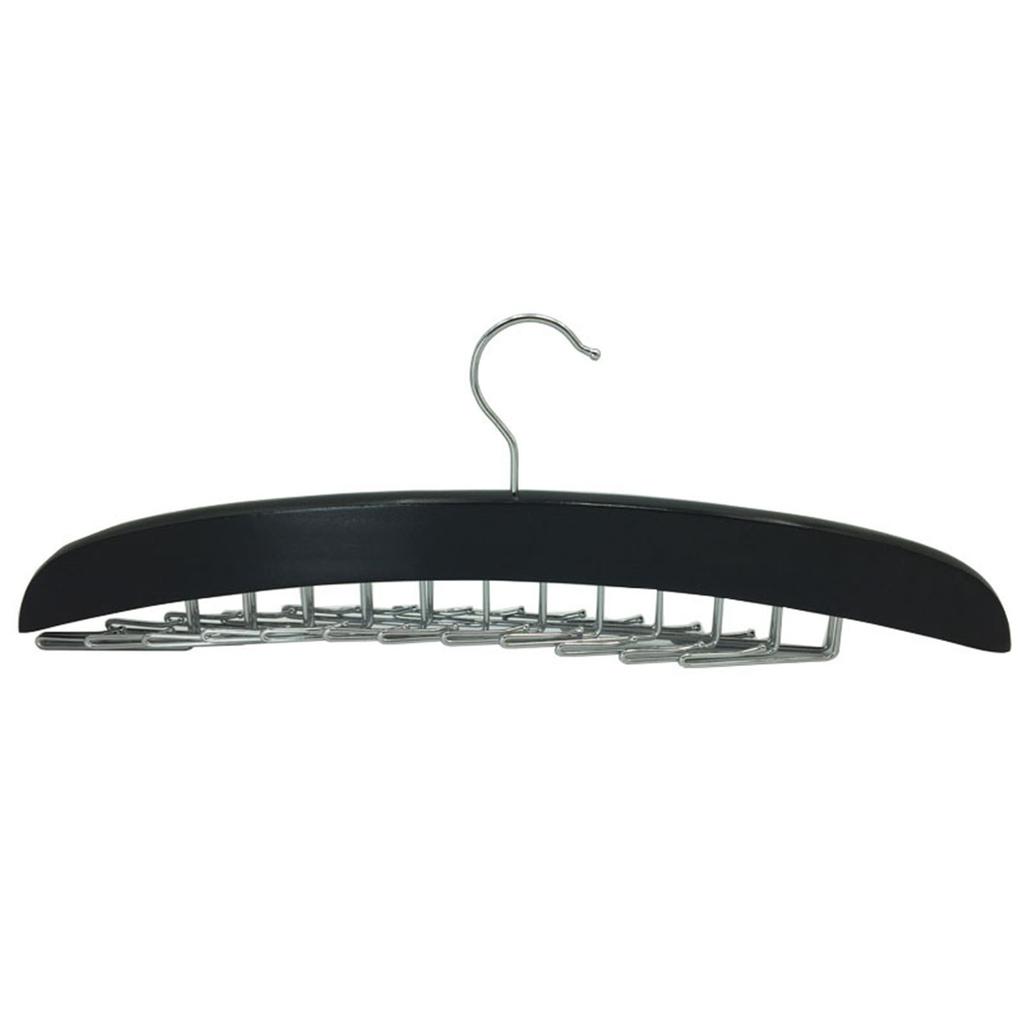 Multifunctional Wooden Hangers With 24 Hooks Belt Underwear Rack Hanger Space Saving Necktie Holder Closet Finishing Organizer