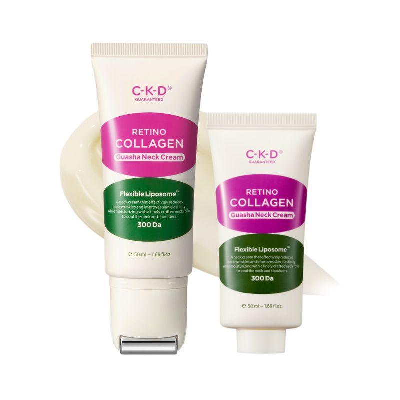 Retino Collagen Low Molecular Weight 300 Gua Sha Neck Wrinkle Cream 50ml + Refill 50ml
