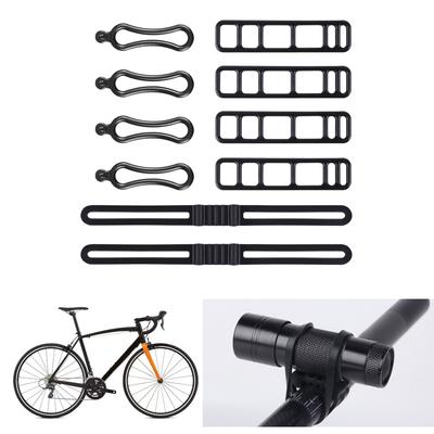 Fahrrad Taschenlampenhalter Riemen Fahrrad Lenker Elastische Riemen Fahrrad Silikonband Fahrrad Taschenlampen Halterung Bandage