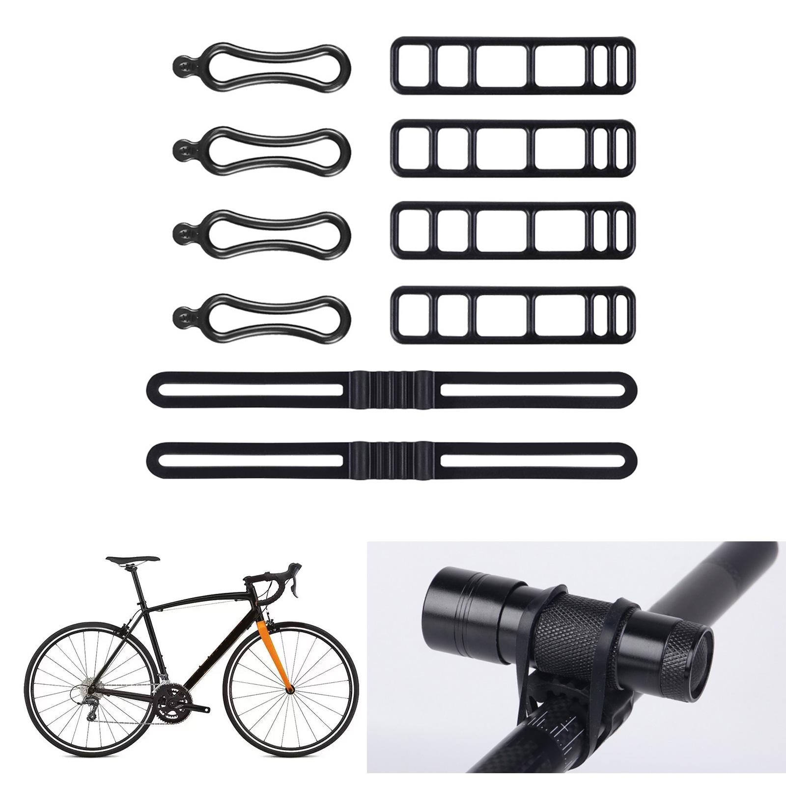 

Bicycles Silicone Band Bicycles Torch Mount Bandage Bicycles Flashlight Holder Strap Bicycles Handlebar Elastic Straps B