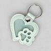 3 pezzi Portachiavi Ricordo Peli di Animali Domestici, Ciondolo Personalizzato Zampa di Animale Domestico, Medaglione Commemorativo per Pelo di Gatto Cane, Portachiavi in Pelle