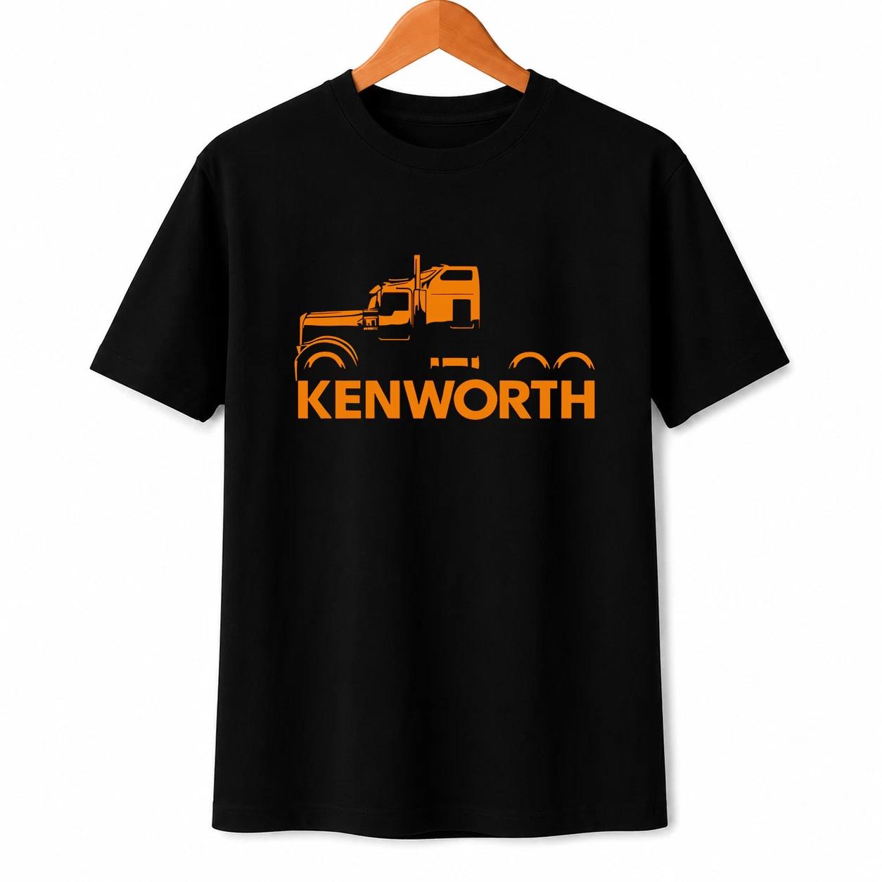Kenworth Trucks Black Cotton Fabric T-Shirt Streetwear Style Unisex Fit XXXL