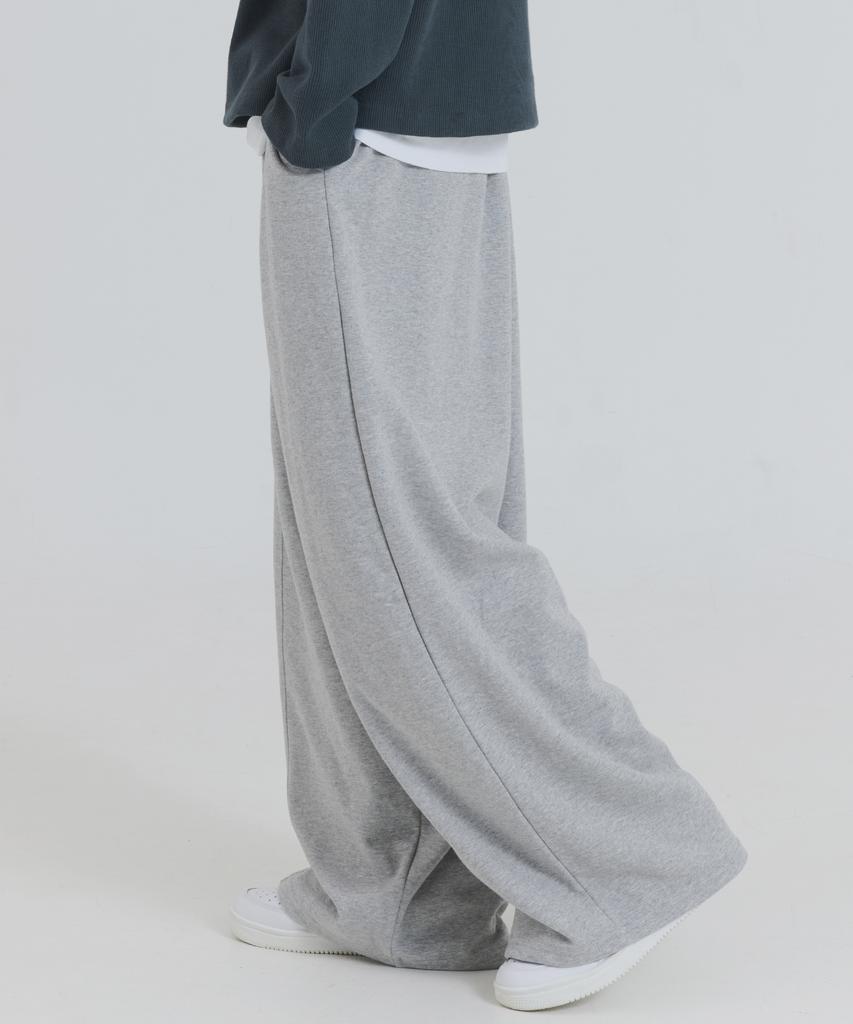 PIANER Cut-Out Stitch Balloon Sweatpants (Melange)