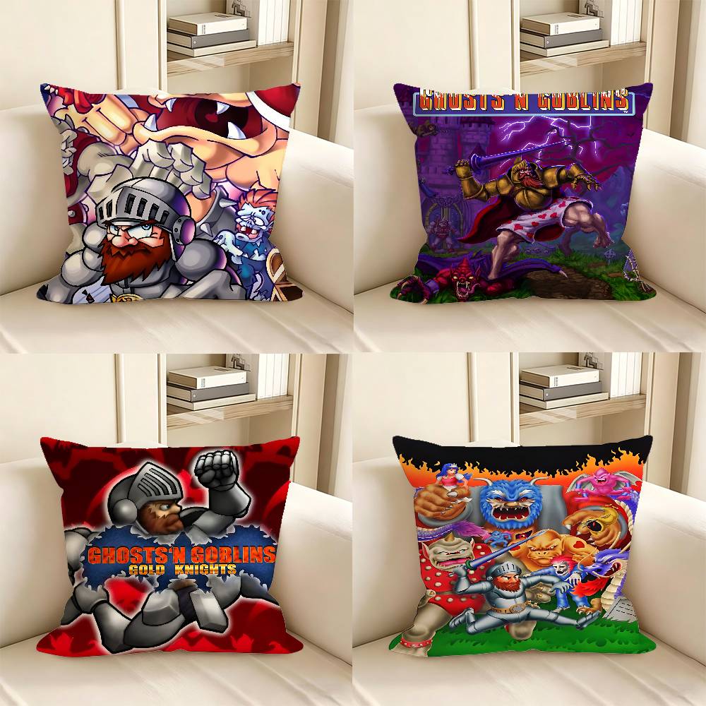 Stück Goblins N Ghosts Kissenbezug Mode Quadratischer Kissenbezug Schlafzimmer Sofa Raum Ins Dekoration Freizeit