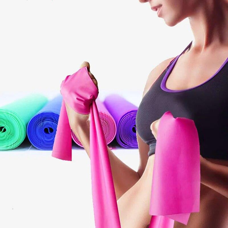 Heimtraining Crossfit Gummi-Zugband ForHom Yoga Pilates Stretch-Widerstandsband Elastisches Übungs-Fitness-Assistenzband-Training