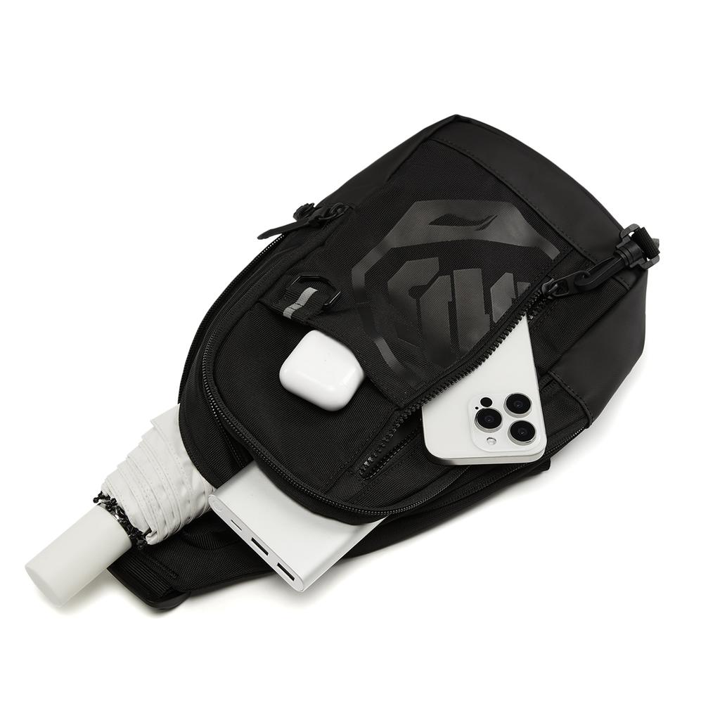 Li Ning BADFIVE Polyester Sling Bag Regular Men's Black ABDW019-1