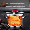 304 Stainless Steel Household Pressure Cooker, Explosion-Proof, Compatible with Induction & Gas Stoves, 4L & 6L, Serves 3-4 People