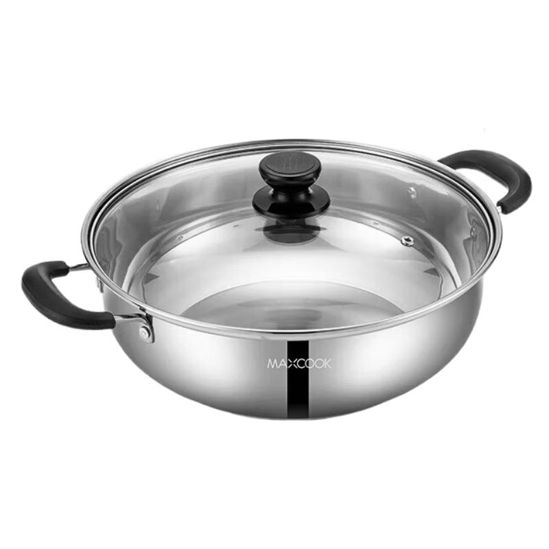 MAXCOOK 30cm 304 Stainless Steel Induction Hot Pot