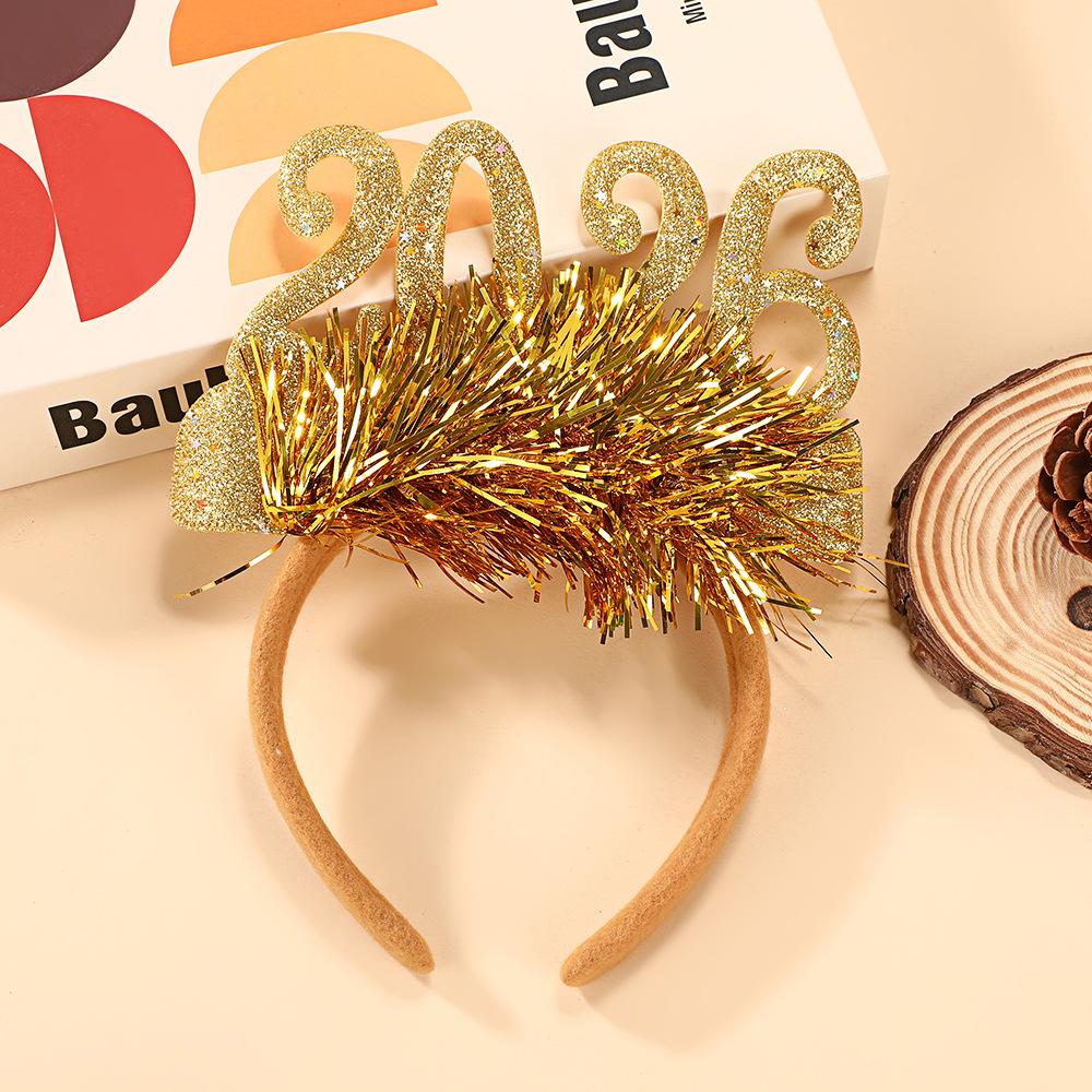 New  Headband Kids Adult Glitter Hair Accessories Funny Glasses Po Props Christmas Decoration  New  Gifts