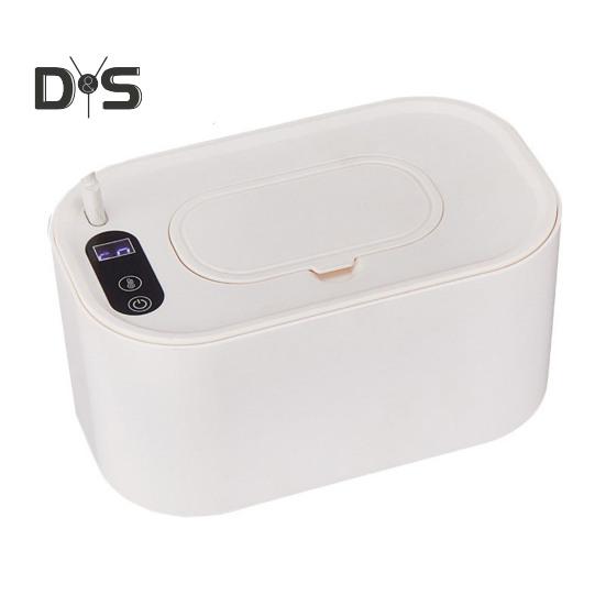 

Портативный подогреватель детских салфеток с питанием от USB, регулируемая температура, большая емкость, для путешествий, для дома и путешествий, подогреватель влажных салфеток B белый