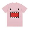 T-shirt Grafiche Viso Bambola Domo Kun Unisex Donna Cotone Casual Magliette Girocollo Manica Corta T-shirt Oversize Harajuku Streetwear