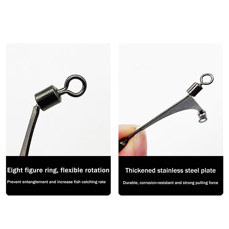 10Pcs/Lot 3 Way Swivels Connector Fishing Tackle Saltwater Fishing Rolling Swivels Triple Fishing Swivel Cross Line Connectors